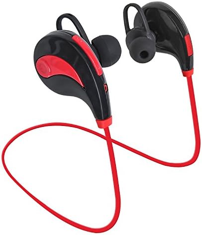 Bluetooth Headphones,Best Wireless headsets,In-Ear Sports Earbuds,Sweatproof,Noise Canceling Hifi Stereo Heavy Bass Earphones with Mic for Outdoor Gym/Running/Jogging for Men and Women by Mayama Red
