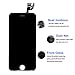 for iPhone 6 Plus Screen Replacement Full Assembly 5.5 inch [Black] - MAFIX LCD Display Digitizer Touch Screen for Model A1522 A1524 with Proximity Sensor, Earpiece, Front Camera, Repair Tools…