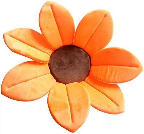 Baby Shower Blooming Flower Baby Bath Tub Lotus Flower - Baby Bath Foldable Plush Tub Bathtub for Baby Infant Newborn Toddler Sink Bath (Orange)