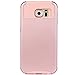 S6 Case,Lumsing Heavy Duty Rugged Shockproof Armor Holster Defender Slim Protective Hard Soft Rubber Bumper Case Cover For Samsung Galaxy S6 With Screen Protector Set (Rose Gold/Rose Gold)