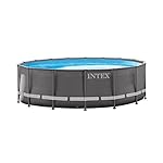 Intex 16ft X 48in Ultra Frame Pool Set with Filter Pump, Ladder, Ground Cloth & Pool Cover
