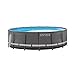 Intex Ultra Frame Pool Set with Cartridge Filter Pump, 16 x 48, Gray