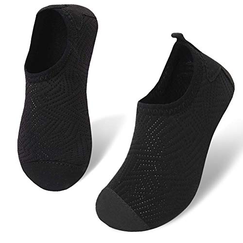 Romote Kids Water Shoes River Shoes Aqua Sock Shoes Non-Slip Quick Dry Slip-on Barefoot Soft for Beach Swimming Pool for Boys & Girls Toddler with Barefoot Swim Shoe