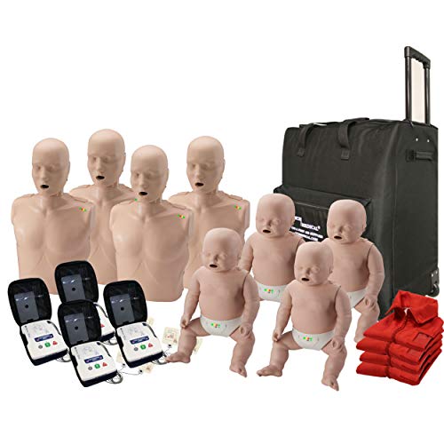 image for MCR Medical CPR Adult Manikin 4-Pack w. Feedback, Infant Manikin 4-Pac