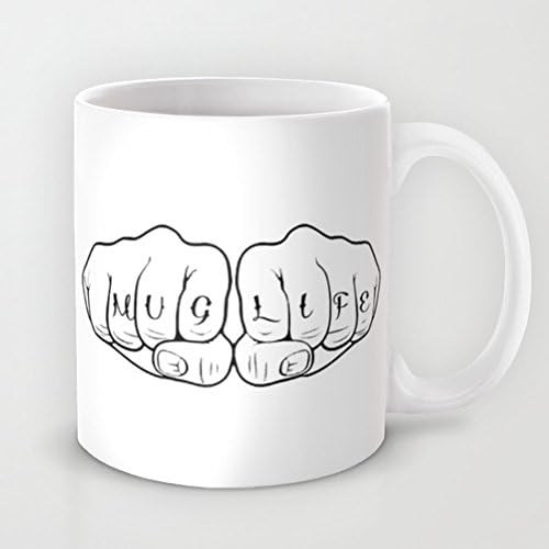 UingShow Mug Life Thug Life Ceramic Coffee Mug Tea Cup
