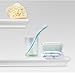 AHDECOR White Floating Shelves, Ledge Wall Shelf for Small Display Items with 4