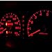 Partsam 10x T5 37 73 74 2721 Wedge Instrument cluster Panel LED Light Bulb Lamp Red For 2004-2011 Chevrolet Colorado