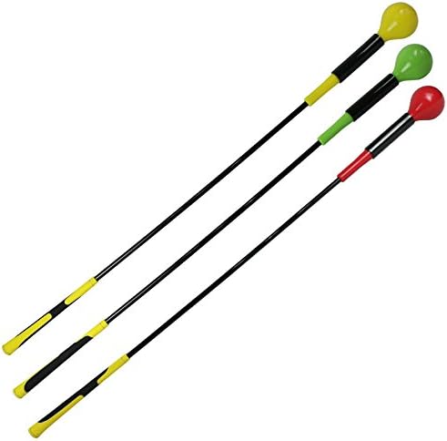 Full-Sized Golf Swing Trainer Indoor Practice Power Strength Tempo Training for Improved Rhythm, Flexibility, Balance, Tempo & Muscle Memory