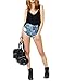 Haola Women's Crop Top Casual Vest Tops Backless Bandage Tank Loose Tees Black XL
