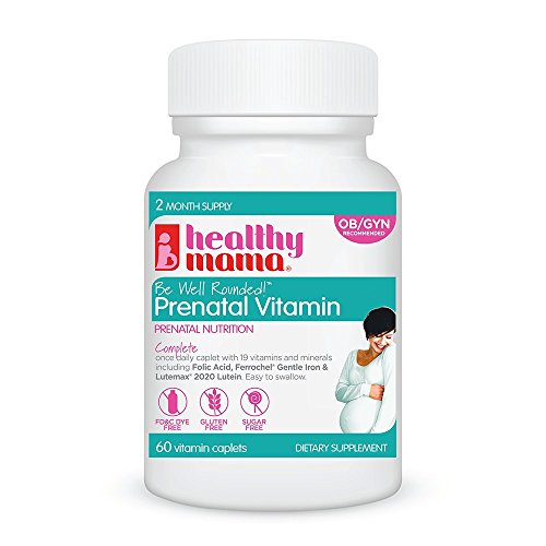 Healthy Mama Be Well Rounded! Best Dye Free Prenatal Multivitamin, Gentle on the Stomach; 2 Months Healthy Mama Be Well Rounded! Best Dye Free Prenatal Multivitamin, Gentle on the Stomach; 2 Months