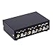 E-SDS 2-Way AV Switch RCA Switcher 2 in 1 Out Composite Video L/R Audio Selector Box for DVD STB Game Consoles