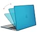 MOSISO MacBook Pro 13 Case 2018 2017 2016 Release A1989/A1706/A1708, Plastic Hard Shell Cover with Screen Protector Compatible Newest MacBook Pro 13 Inch with/Without Touch Bar, Aqua Blue