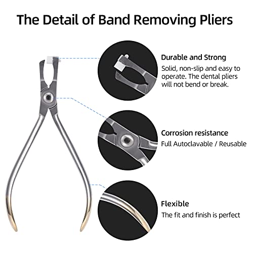 Orthodontic Band Removing Plier, Molar Band Remover Forceps with White