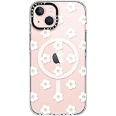 CASETiFY Clear iPhone 13 Case [Not Yellowing / 6.6 ft. 3X Military Grade Drop Protection/Magsafe] - Ditsy Daisies - White - Clear