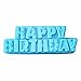 X-Haibei Big Happy Birthday Alphabet Letter Cake Pan Silicone Jello Bread Chocolate Ice Cream Mold 11 inch Length