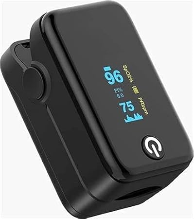Oximeter Fingertip 1 Month Warranty Blood Oxygen Saturation Monitor Fingertip, Blood Oxygen Meter Finger Oxymeter Finger with Pulse, oxometer for o2 Measurement, Pack of 1