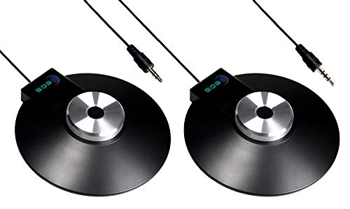 Executive Communication Systems WordForum 3.5mm TRRS 4 Pole with 3.5mm Stereo Speaker Output Jack and (1) WordForm 3.5mm TRS Stereo 360° Conference Microphone - Omnidirectional Recording for Meetings