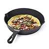 Pre-Seasoned-Cast-Iron-Skillet-Frying-Pan-Oven-Safe-Cookware-for-Indoor-Outdoor-Use-Grill-StoveTop-Black-10inch-25cm nuovva Pre-Seasoned Cast Iron Skillet Frying Pan Oven Safe Cookware for Indoor & Outdoor Use - Grill, StoveTop, Black…