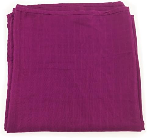 Burgundy Pink Muslin Swaddle Blanket - Made from Bamboo