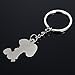 Creative Snoopy shape couple metal keychain/key ring 1pair
