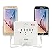 Amalen UL Certified Wall Mount Power Surge Protector with 3 AC Outlet Plug + 2 USB Charger Ports (2.1A) + Holder