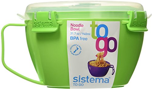Sistema Noodle Bowl To Go 31.7oz / 940ml, Green