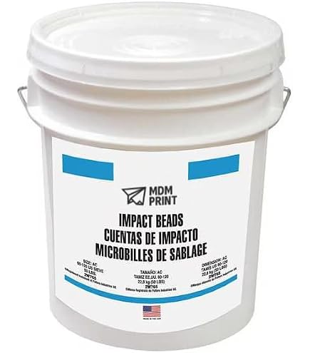 Amazon.com: Ballotini Blast Media, Glass Beads, Extra Fine, 53 lb
