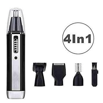 Amazon Com Nose Hair Trimmer 4 In 1 Rechargeable Eyebrow