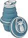 HYDAWAY Collapsible Pocket-Sized Travel Water Bottle - 21 oz - Storm Blue