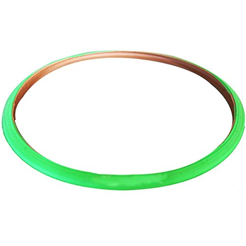 ZZ Lighting Creative Bicycle Tyre 700X23C Colored Tires for Single Speed Fixie Road Track Bike Fixed Gear Bike (Green)