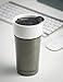 Hamilton Beach ceramic Stainless Travel Mug, 14oz, 2 Pack Set, , Stainless Steel/Gunmetal -