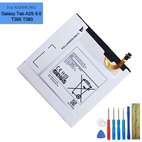 New Replacement Battery EB-BT367ABA Compatible with Samsung Galaxy Tab 5 Galaxy Tab E 8.0 SM-T375L SM-T375S SM-T377 SM-T377A/P/T/V