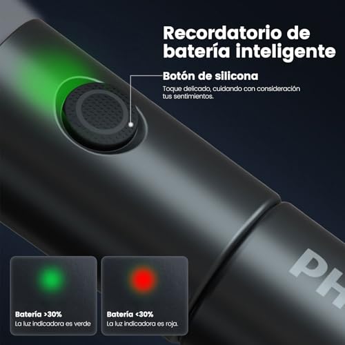 PHILIPS SFL1126 Linterna LED Recargable, Linterna Portátil con Silbato de Supervivencia, 300 Lúmenes Mini Flashlight, Multiusos para Lectura, Paseo de Perros, Emergencia