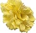 Hair Flower Clips Brooch Boutique Hair Accessories Bohemia Hairpins for Women Girls (Yellow) 1 Count (Pack of 1)