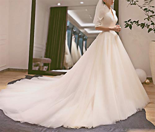 L-ELEGANT Wedding Dress, Retro Slim Tailed Princess India