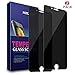 Info Safety iPhone 8 7 Plus Privacy Screen Protector SOWTECH 2 Pack Premium Tempered Glass with Scratch Proof iPhone 8 Plus Protective Screen Cover with Anti Spy - Black