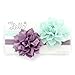 My Lello Baby Petal Flower Headbands Mixed Colors 2-Pack (Black/Gray)
