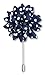 WeiShang Men's Lapel Pin Flower Handmade Boutonniere for Suit (Pack of 12) (Style 2)