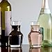 Lily's Home Individual Glass Wine Decanters, Miniature Personal Size Carafes Ideal for Dinner Parties and Wine Tastings, Makes Wonderful Gift (8.4 oz. Each, Set of 4)