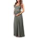 Women's Ruched Sleeveless Maternity Dress in Regular and Plus Sizes - Made in USA Olive