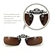 Besgoods Polarized Clip-on Flip up Sunglasses Metal Clip Lenses Glasses for Driving Fishing Cycling Outdoor Sport