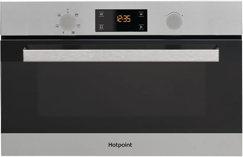 Hotpoint 31L 1000W Built-in Microwave with Grill - Stainless Steel
