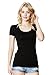 ZENANA OUTFITTERS WOMEN'S RAYON SCOOP NECK T-SHIRT