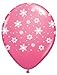 LOONBALLOON Snowflake Winter Theme Rose Pink Snow Flake (6) 11
