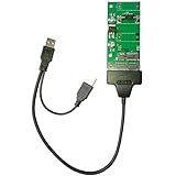 QNINE mSATA to USB or SATA3.0 Adapter Card With Cable, SSD Converter Support 50mm Mini SATA Solid State Drive