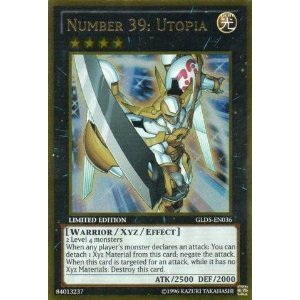 Yu-Gi-Oh! - Number 39: Utopia (GLD5-EN036) - Gold Series: Haunted Mine - Limited Edition - Gold Rare