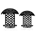 PretiHom B-Comb Universal Bathtub Drain Hair Catcher Stand-Up Shower Stall Drain Protector/Strainer/Snare 2 Pack