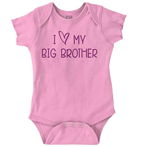 I Love My Big Brother Older Sibling Bro Romper Bodysuit