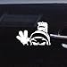 reprowiwi White Die Cut Adhesive Vinyl Notebook Auto Wall Decor Vinyl Helmet Marvin Martian Looney Toons Decal Sticker Decoration Laptop Car Art Bike