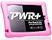 Pwr+ Apple iPad 2, 3, 4 Tablet Silicone Case Shockproof Lightweight Rugged Corner Bumper Protective Cover With Kickstand and Audio Amplifier Design (Pink)